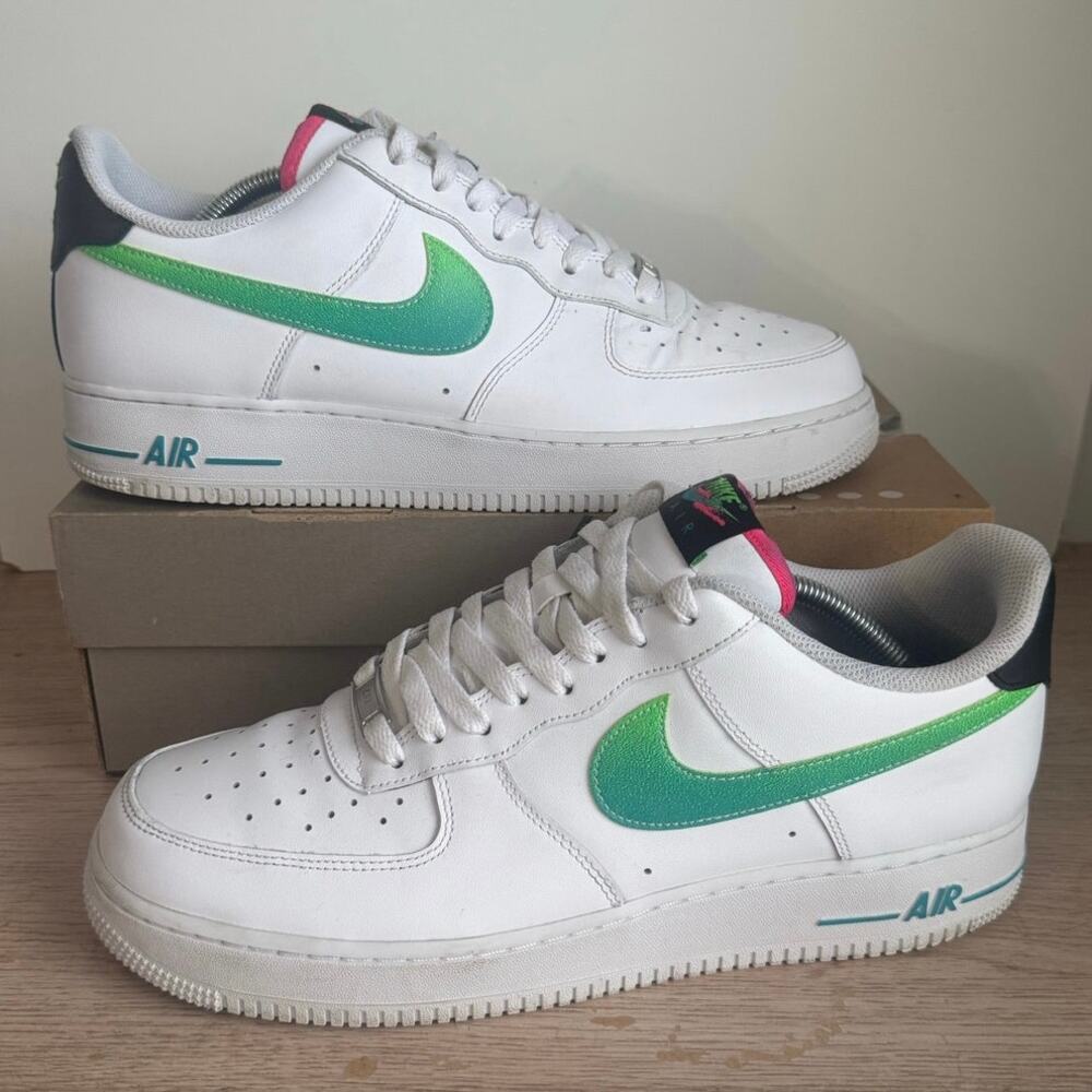 Nike Air Force 1 '07 LV8 ‘White Aquamarine’ Men Sneakers - SZ 11.5